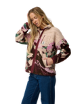 The Rip Curl Womens S-Series Bonded Polar Fleece Jacket in Dark Plum