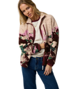 The Rip Curl Womens S-Series Bonded Polar Fleece Jacket in Dark Plum