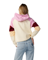 The Rip Curl Womens Party Wave Zip Hoodie in Off White