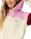 The Rip Curl Womens Party Wave Zip Hoodie in Off White