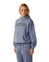 The Rip Curl Womens Varsity Sports Hoodie in Blue Grey