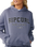 The Rip Curl Womens Varsity Sports Hoodie in Blue Grey