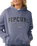 The Rip Curl Womens Varsity Sports Hoodie in Blue Grey