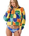 The Rip Curl Womens Desire Zip Thru Polar Fleece Jacket in Multi
