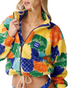 The Rip Curl Womens Desire Zip Thru Polar Fleece Jacket in Multi