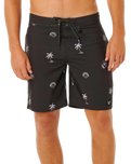 The Rip Curl Mens Mirage Sessions Boardshorts in Washed Black