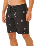 The Rip Curl Mens Mirage Sessions Boardshorts in Washed Black