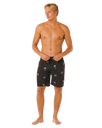 The Rip Curl Mens Mirage Sessions Boardshorts in Washed Black