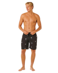 The Rip Curl Mens Mirage Sessions Boardshorts in Washed Black