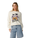 The Rip Curl Womens Party Wave Sweatshirt in Bone