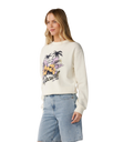 The Rip Curl Womens Party Wave Sweatshirt in Bone