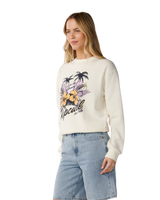 The Rip Curl Womens Party Wave Sweatshirt in Bone