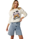 The Rip Curl Womens Party Wave Sweatshirt in Bone