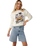 The Rip Curl Womens Party Wave Sweatshirt in Bone