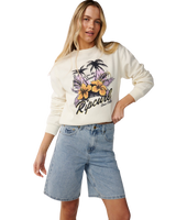 The Rip Curl Womens Party Wave Sweatshirt in Bone