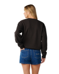 The Rip Curl Womens Party Wave Sweatshirt in Washed Black