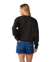 The Rip Curl Womens Party Wave Sweatshirt in Washed Black