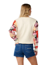 The Rip Curl Womens Party Wave Print Sweatshirt in Off White