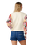 The Rip Curl Womens Party Wave Print Sweatshirt in Off White