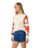 The Rip Curl Womens Party Wave Print Sweatshirt in Off White