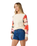 The Rip Curl Womens Party Wave Print Sweatshirt in Off White
