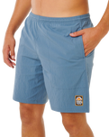Pacific Rinsed OG Volley Shorts in Bluefin