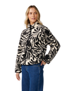 The Rip Curl Womens Party Pack Zip Through Polar Fleece in Black & White