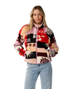 The Rip Curl Womens Party Wave Zip Fleece in Multi