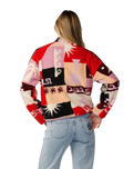 The Rip Curl Womens Party Wave Zip Fleece in Multi