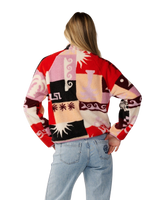 The Rip Curl Womens Party Wave Zip Fleece in Multi