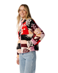 The Rip Curl Womens Party Wave Zip Fleece in Multi