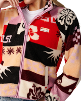 The Rip Curl Womens Party Wave Zip Fleece in Multi
