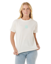 The Rip Curl Womens Icons Of Surf T-Shirt in Shell