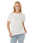 The Rip Curl Womens Icons Of Surf T-Shirt in Shell