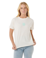 The Rip Curl Womens Icons Of Surf T-Shirt in Shell