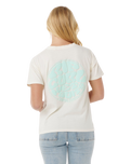 The Rip Curl Womens Icons Of Surf T-Shirt in Shell