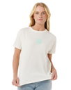 The Rip Curl Womens Icons Of Surf T-Shirt in Shell