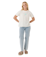 The Rip Curl Womens Icons Of Surf T-Shirt in Shell