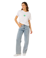 The Rip Curl Womens Icons Of Surf T-Shirt in Optical White