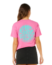 The Rip Curl Womens Icons Of Surf T-Shirt in Super Pink