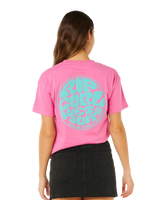 The Rip Curl Womens Icons Of Surf T-Shirt in Super Pink