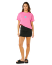 The Rip Curl Womens Icons Of Surf T-Shirt in Super Pink