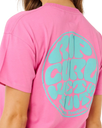 The Rip Curl Womens Icons Of Surf T-Shirt in Super Pink