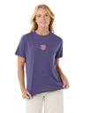 The Rip Curl Womens Icons Of Surf T-Shirt in Moonlight Blue