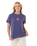 The Rip Curl Womens Icons Of Surf T-Shirt in Moonlight Blue