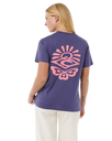 The Rip Curl Womens Icons Of Surf T-Shirt in Moonlight Blue
