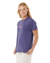 The Rip Curl Womens Icons Of Surf T-Shirt in Moonlight Blue