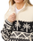 The Rip Curl Womens Bossa Nova 1/4 Zip Polar Fleece Jacket in Black & White