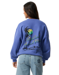 Beach Vibe Heritage Sweatshirt in Mid Blue