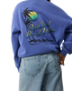 Beach Vibe Heritage Sweatshirt in Mid Blue